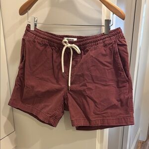 Goodthreads Red Athletic Shorts Elastic Waistband Lightweight